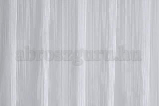 5070 01 Fényes csíkos fehér organza Átlátszó függöny