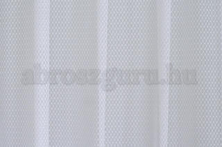 8001 01 Rombusz mintás fehér zsakard függöny Átlátszó függöny